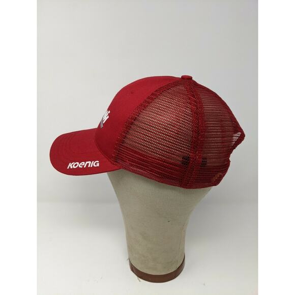 Case International Harvester IH Koenig Baseball Hat Cap Snapback Meshback Red - Picture 4 of 11